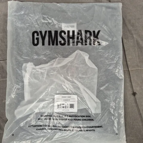 GYM SHARK OVERSIZED FIT POWER T-SHIRT IN GREY SIZE SMALL