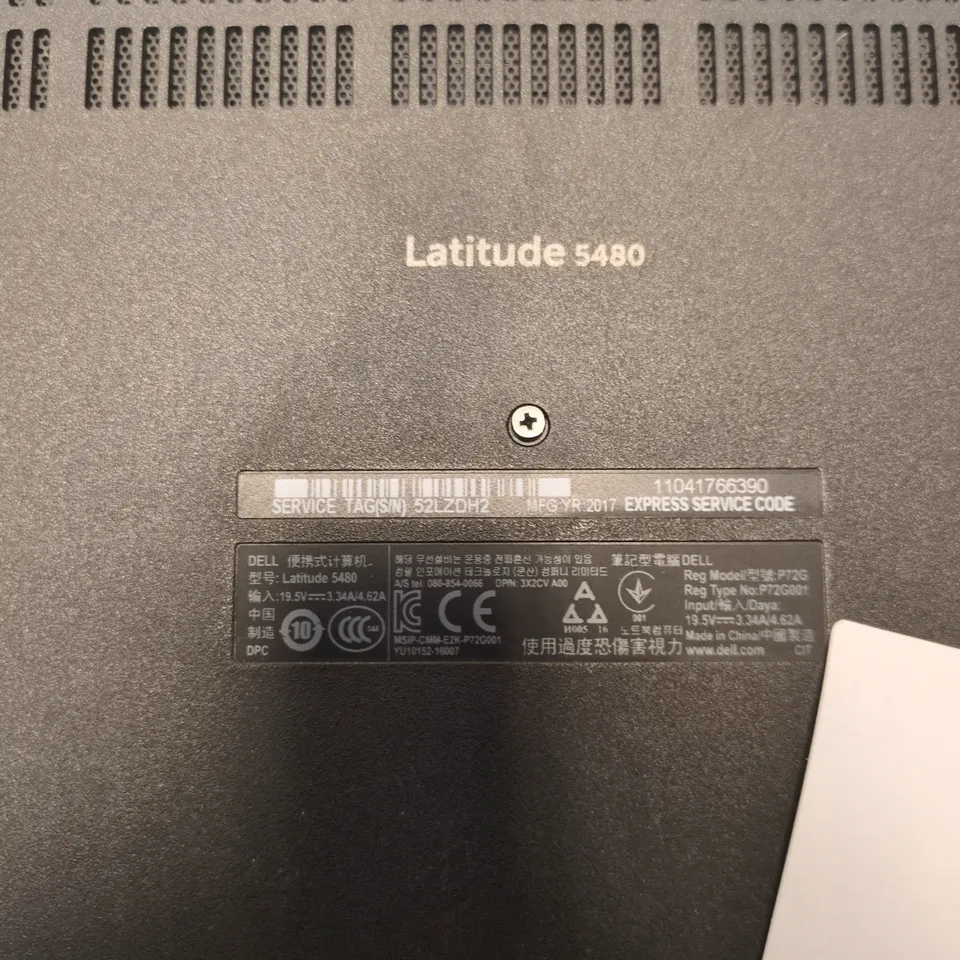 DELL LATITUDE 5480 LAPTOP – BLACK, 14-INCH
