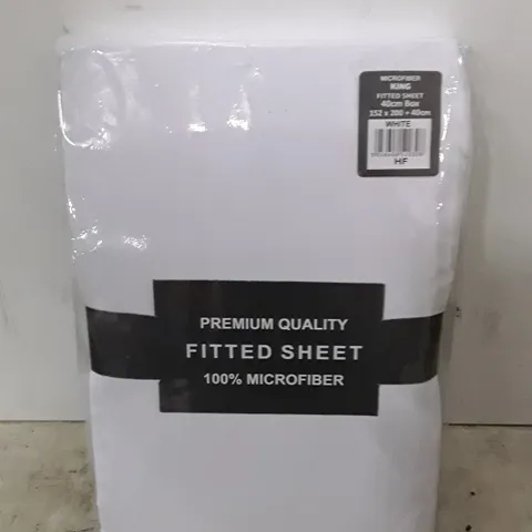 MICROFIBER BRUSHED DEEP 40CM FITTED BED SHEET