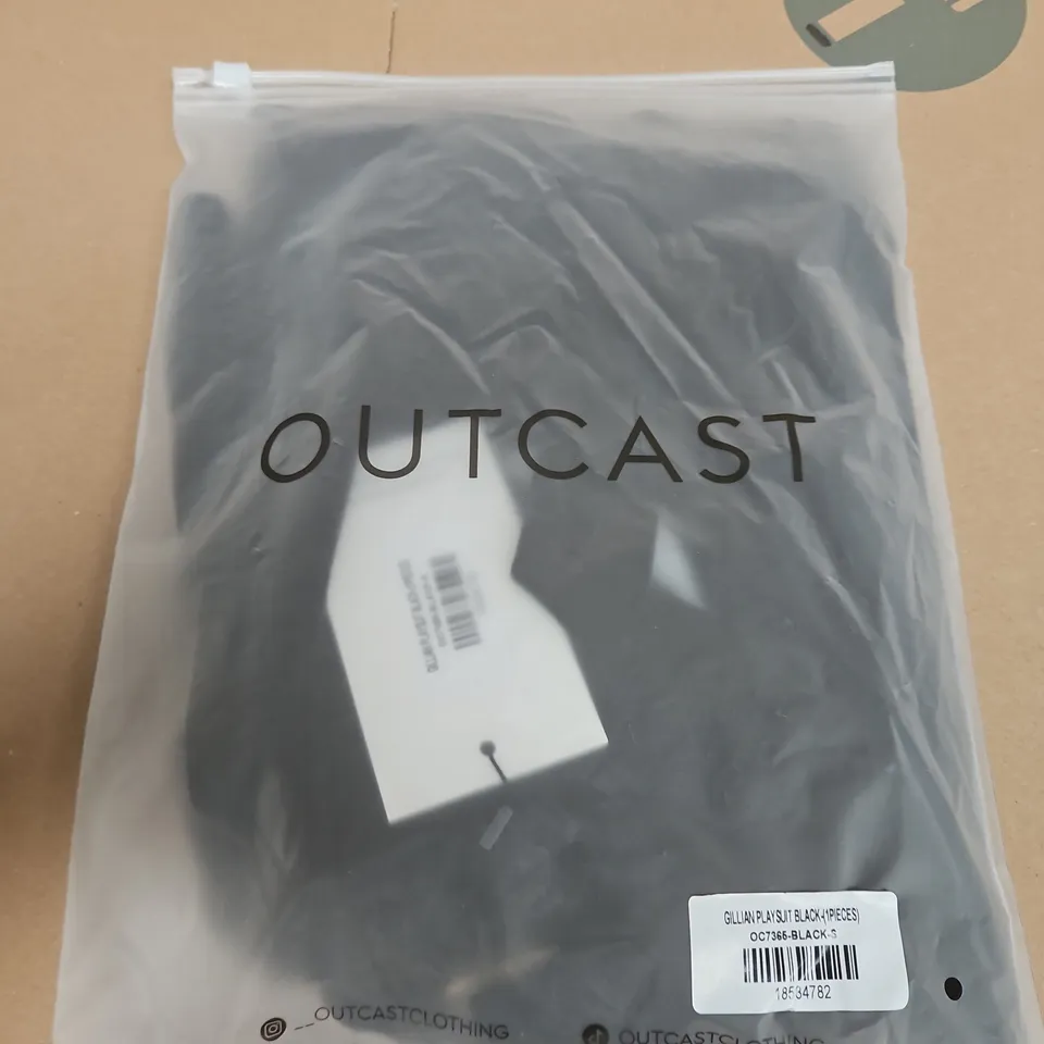 OUTCAST GILLIAN PLAYSUIT – BLACK, UK SIZE S
