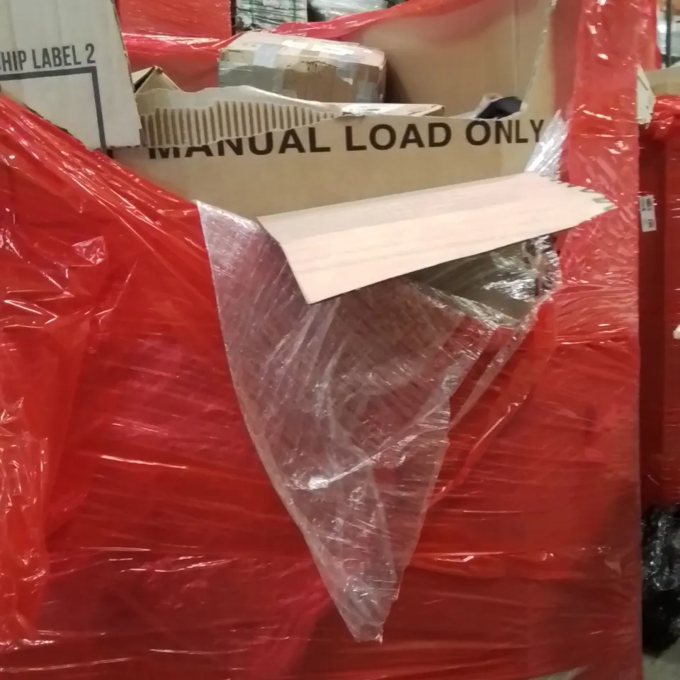 PALLET OF ASSORTED HOUSEHOLD GOODS AND PRODUCTS TO INCLUDE;GARDEN PUMP,TRICYCLE,DIGITAL TORPEDO LEVEL