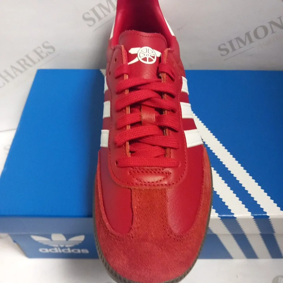BOXED ADIDAS SAMBA TEAM ARSENAL SIZE 7.5
