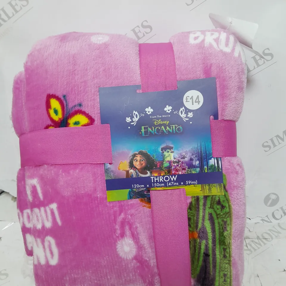 DISNEY ENCANTO KIDS THROW IN PINK 