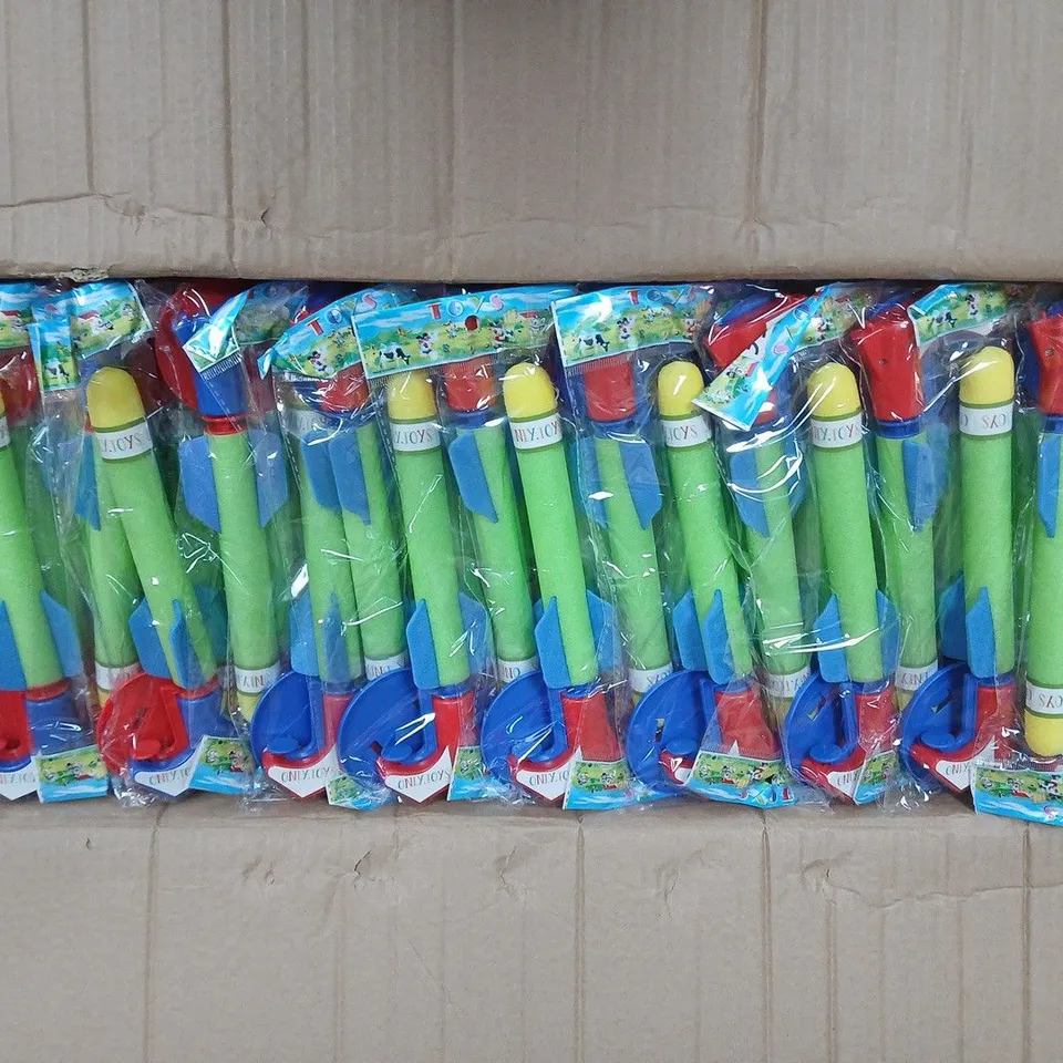 BOX OF APPROXIMATELY 150 FOAM DART GUN TOYS