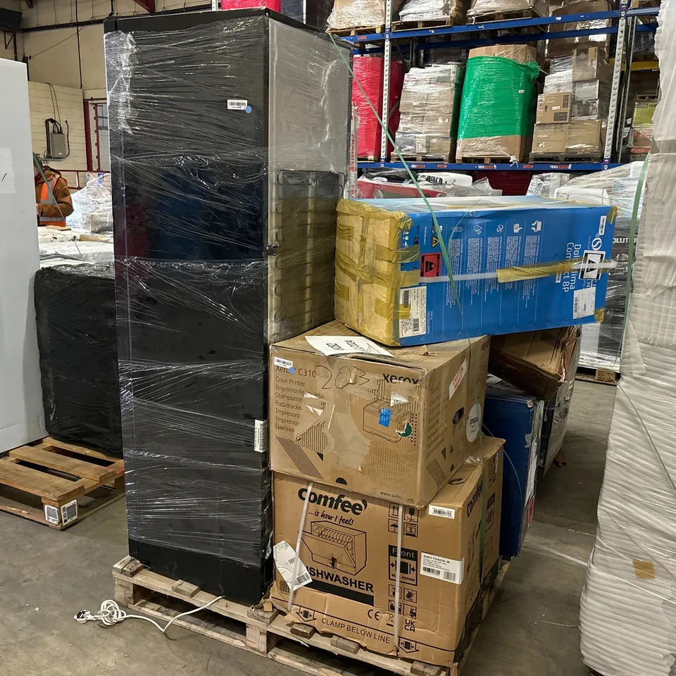 PALLET OF APPROXIMATELY 7 UNPROCESSED RAW RETURN HOUSEHOLD AND ELECTRICAL GOODS TO INCLUDE;