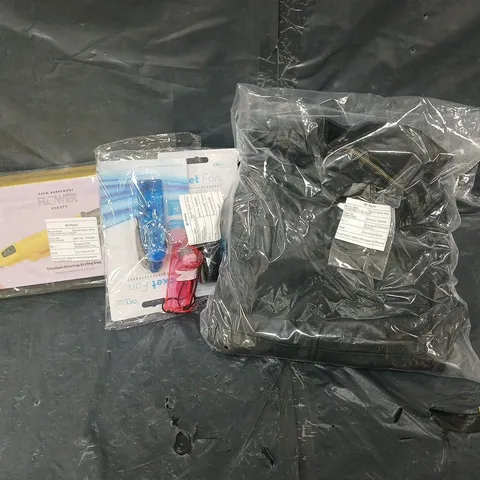 BOX OF APPROXIMATELY 15 ASSORTED HOUSEHOLD ITEMS TO INCLUDE - HAIR STRAIGTHNER, MINI FAN AND JACKET 