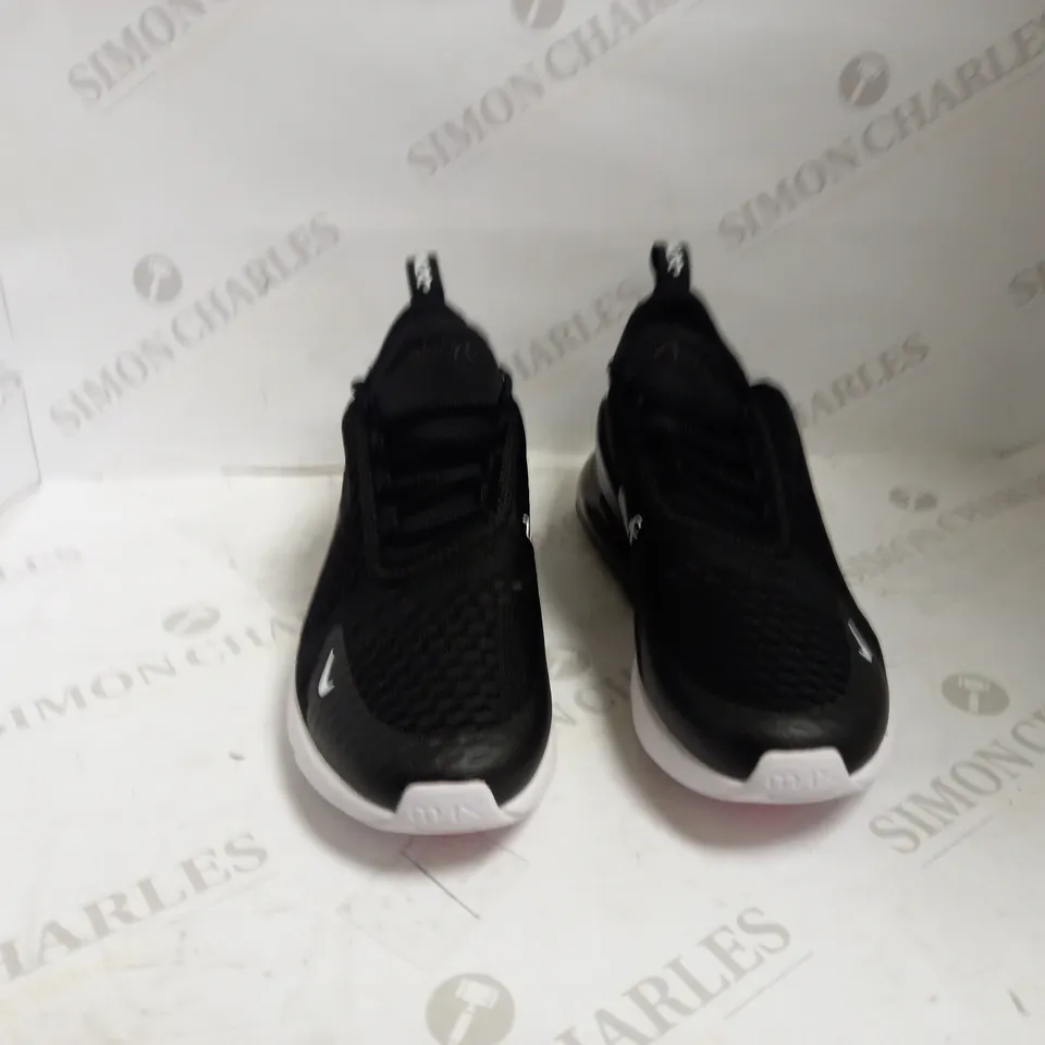 NIKE AIR MAX 270 GS BLACK/WHITE UK 6 