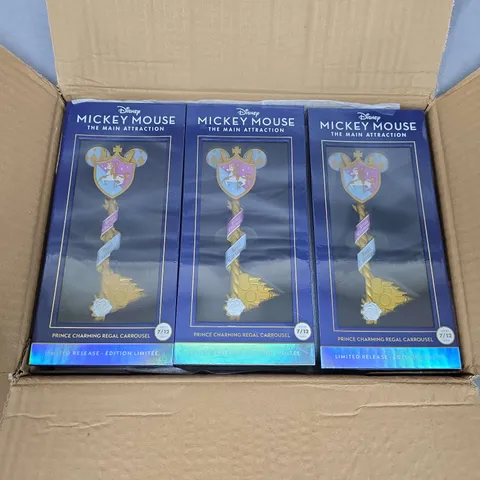 BOX OF APPROXIMATELY 12 MICKEY MOUSE THE MAIN ATTRACTION PRINCE CHARMING REGAL CAROUSEL LIMITED EDITION COLLECTIBLE KEYS