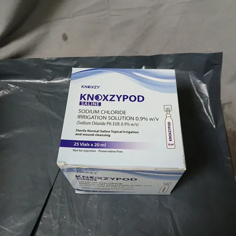KNOXZY POD SALINE SODIUM CHLORIDE IRRIGATION SOLUTION 0.9% – 25 X 20ML VIALS (BOXED)