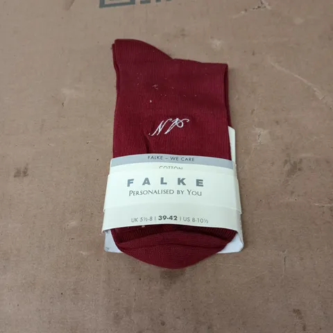 FALKE COTTON SOCKS – RED, UK 5½-8 (EU 39-42) US 8-10½