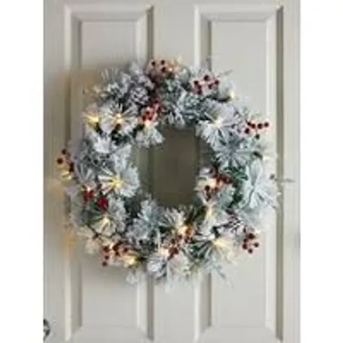 BOXED BAVARIAN LIT WREATH