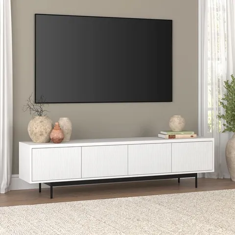 BOXED BAHIYYAH RECTANGULAR TV STAND FOR TV'S UP TO 85"