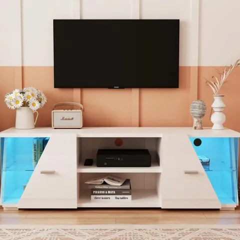 BOXED MODERN TV STAND ENTERTAINMENT UNIT 
