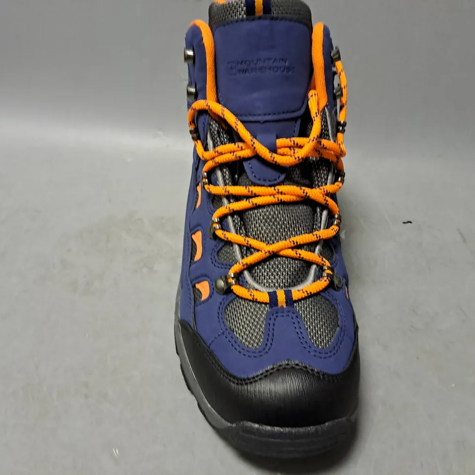 MOUNTAIN WAREHOUSE NAVY & ORANGE WALKING BOOTS - UK 7.5