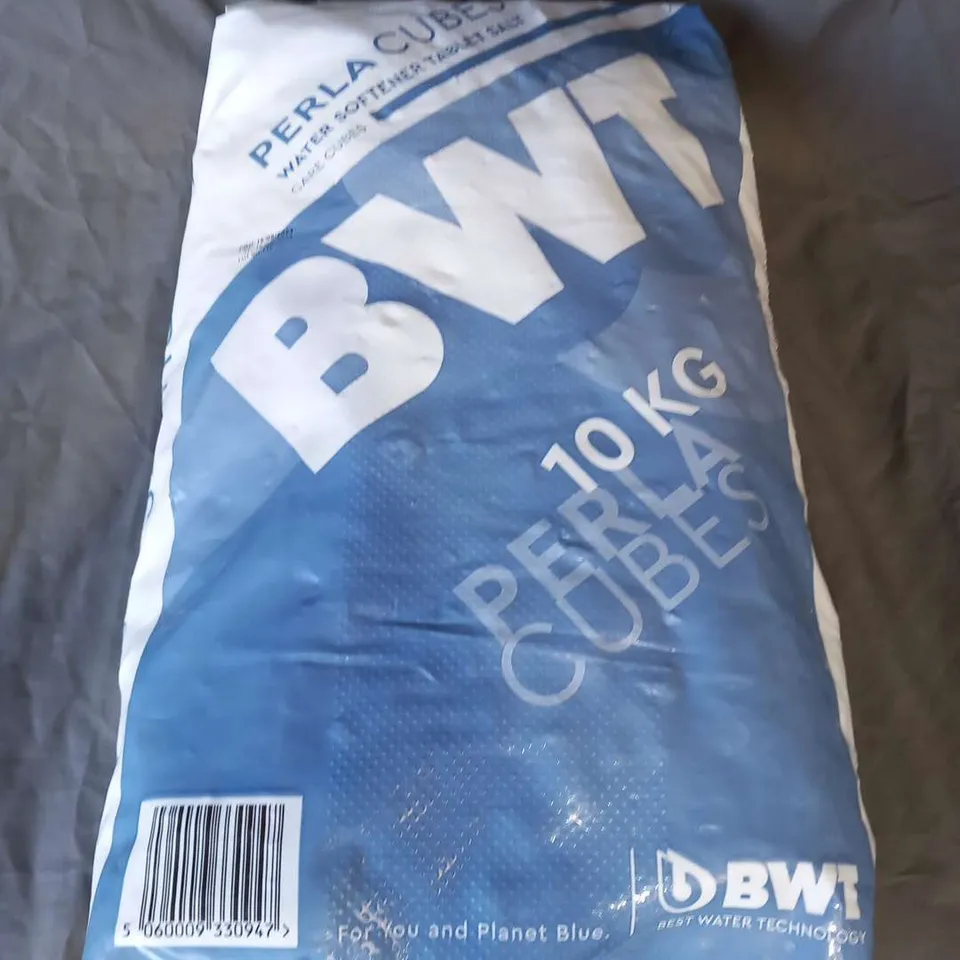 BAG OF BWT PERLA CUBES WATER SOFTENER TABLET SALT CARE CUBES 10KG