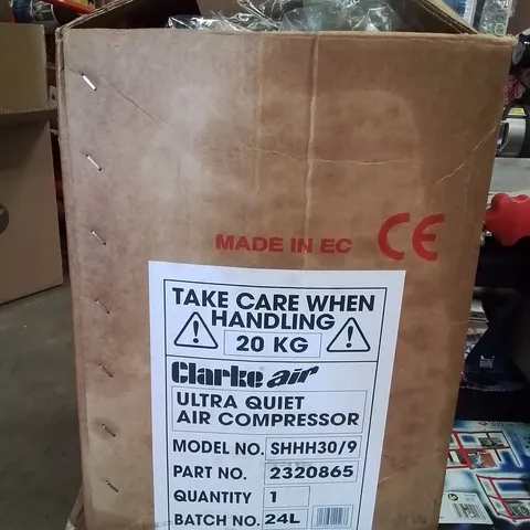 CLARKE ULTRA QUIET AIR COMPRESSOR SHHH30/9