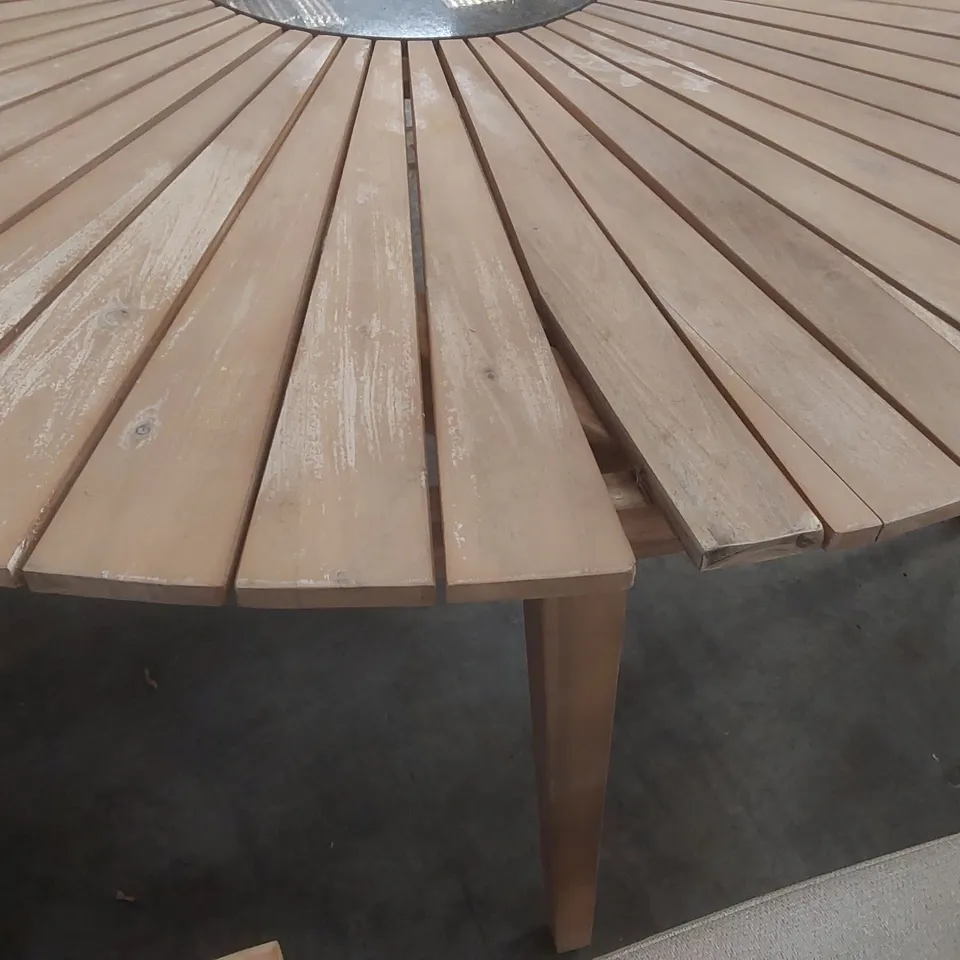 ROYALCRAFT ROMA 150CM 6 SEAT TABLE SET WITH ROPE LOUNGE DINING CHAIRS