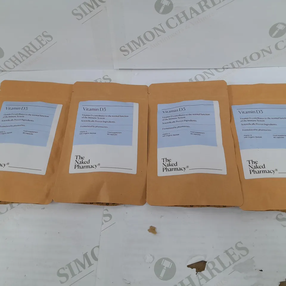SET OF 4 THE NAKED PHARMACY VITAMIN D3