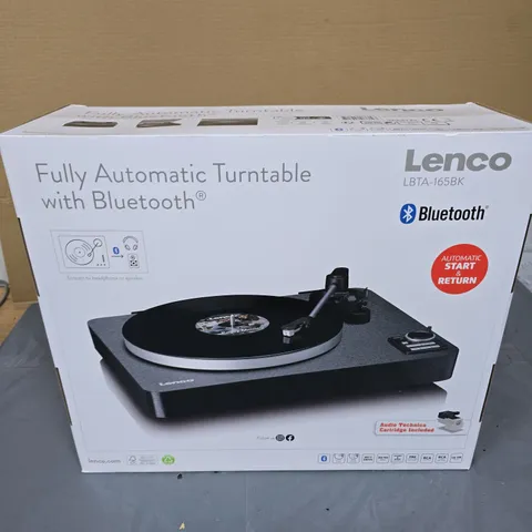 LENCO LBTA-165BK FULLY AUTOMATIC TURNTABLE WITH BLUETOOTH
