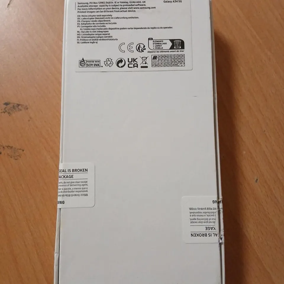 SAMSUNG GALAXY A34 5G – BLACK, BOXED (SEAL IS BROKEN)