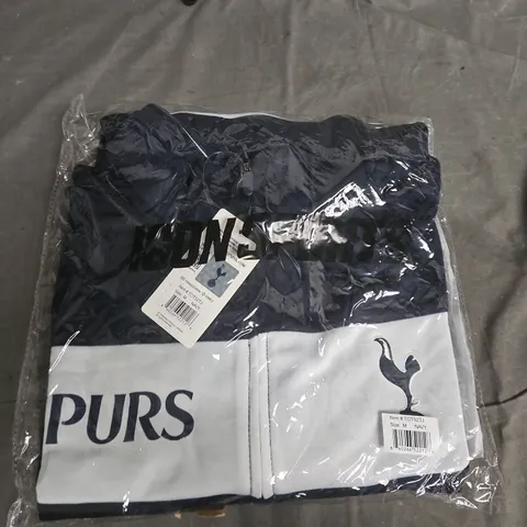 Tottenham Hotspur Spurs Hoodie – Navy & Light Grey, Size M