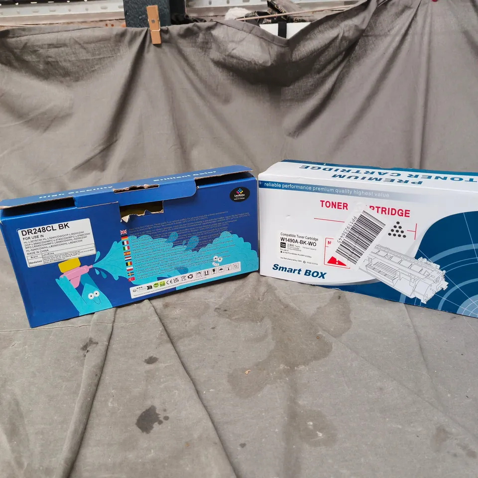 BOX OF APPROXIMATELY 10 ASSORTED PRINTER CARTRIDGE PRODUCTS