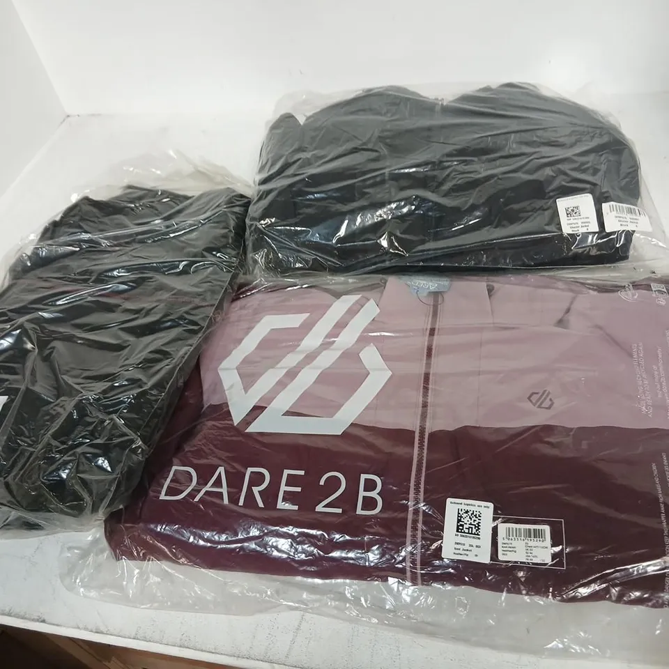 APPROXIMATELY 11 ITEMS OF ASSORTED BRAND NEW REGATTA/DARE 2 B CLOTHING TO INCLUDE; IDED JACKET, ICED JACKET, GLACIER JACKET AND FLURRY JACKET