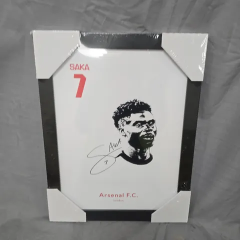 SAKA FRAMED DIGITAL SIGNED HEADSHOT