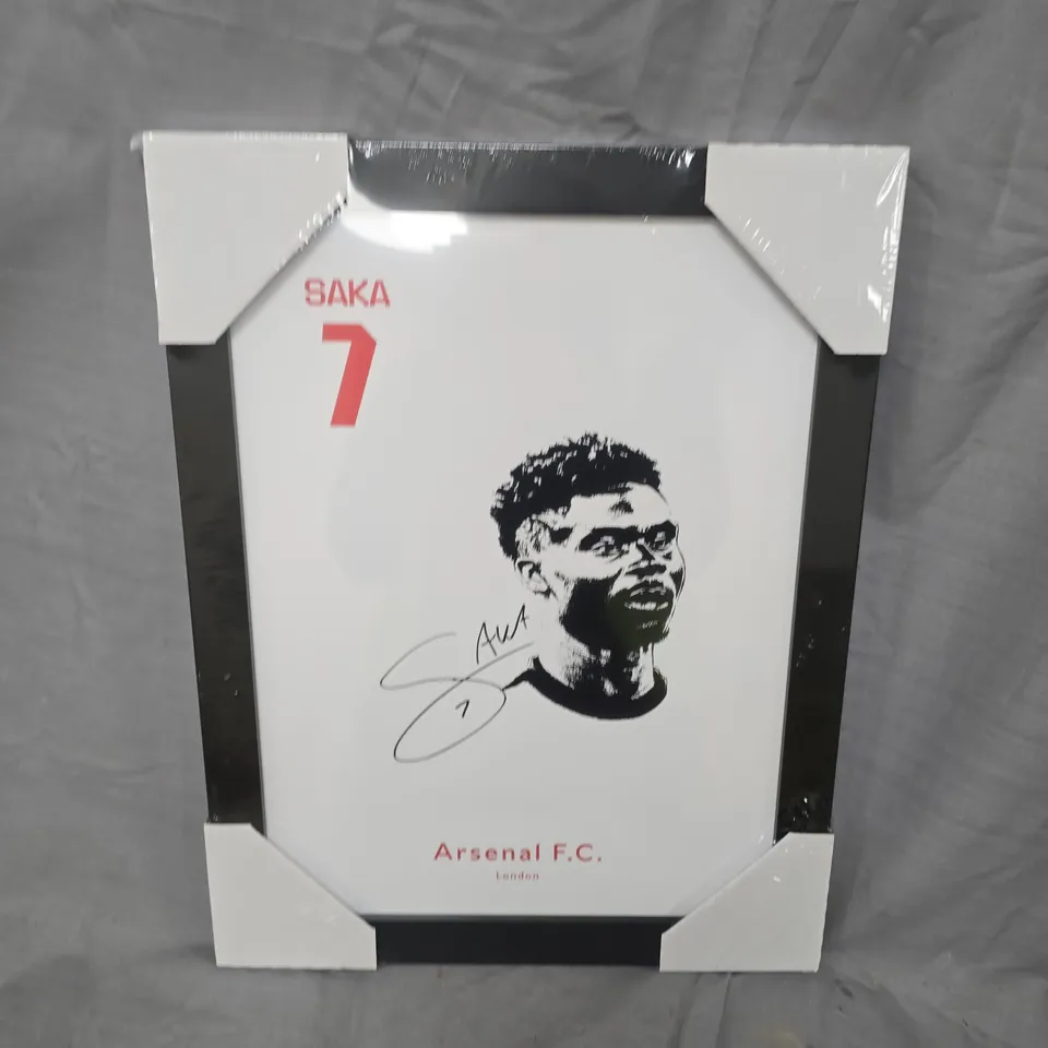 SAKA FRAMED DIGITAL SIGNED HEADSHOT