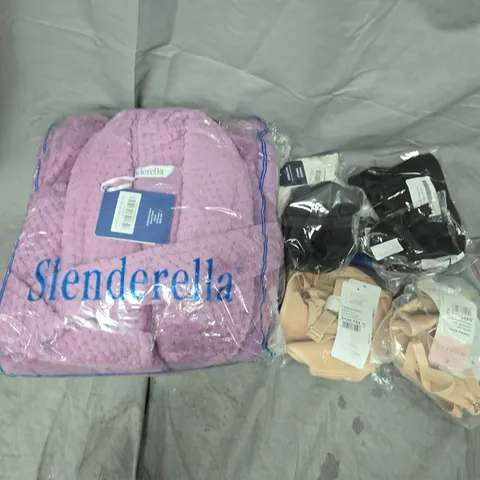 APPROXIMATELY 10 ASSORTED CLOTHING ITEMS IN VARIOUS COLOURS, SIZES, AND STYLES TO INCLUDE BRANDS SUCH AS SLENDERELLA, ROSAFAIA, PRIMADONNA, ETC