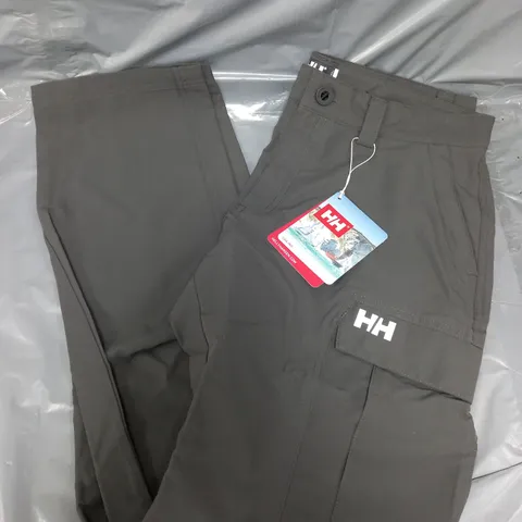 HELEN HANSEN CARGO PANTS IN GREY - SIZE 34
