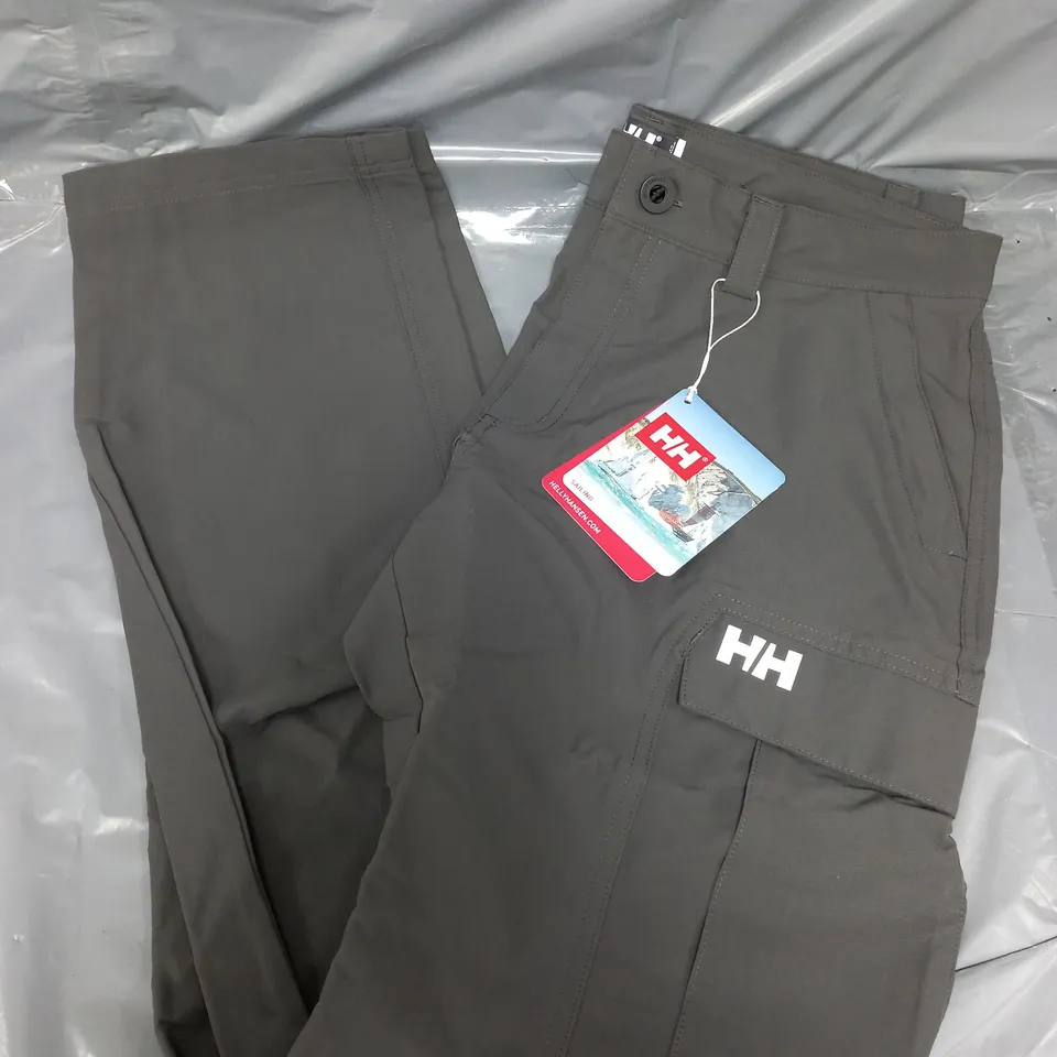 HELEN HANSEN CARGO PANTS IN GREY - SIZE 34
