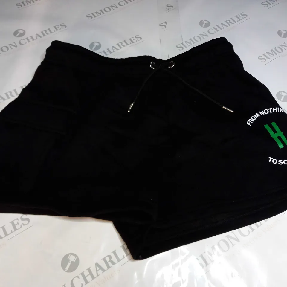 HOODRICH 'FROM NOTHING TO SOMETHING' SHORTS IN BLACK - SMALL