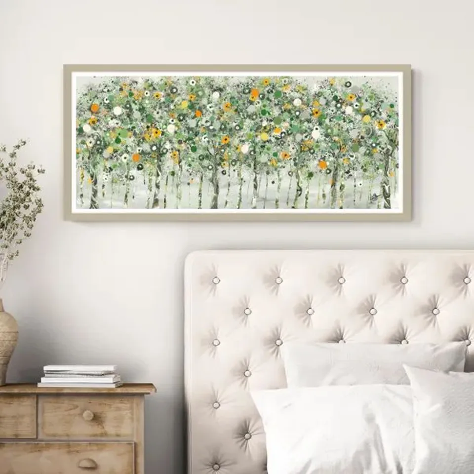 BOXED BEYOND THE VERDANT TREES FRAMED PRINT // SIZE: H 54cm X W 120.5cm