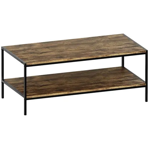 BOXED VIDA DESIGNS BROOKLYN COFFEE TABLE - DARK WOOD