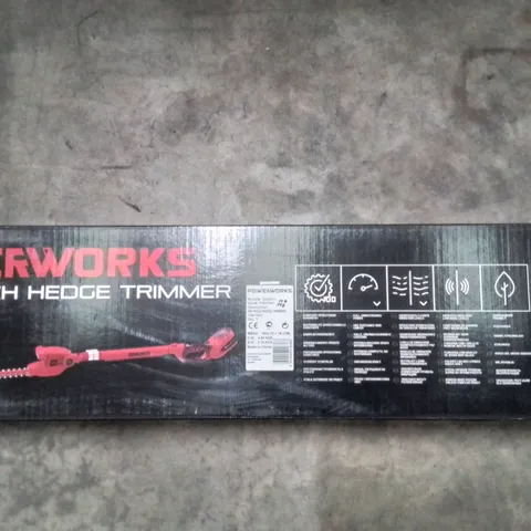 4 X BOXED POWERWORKS P40PH51 40V POLE HEDGE TRIMMERS