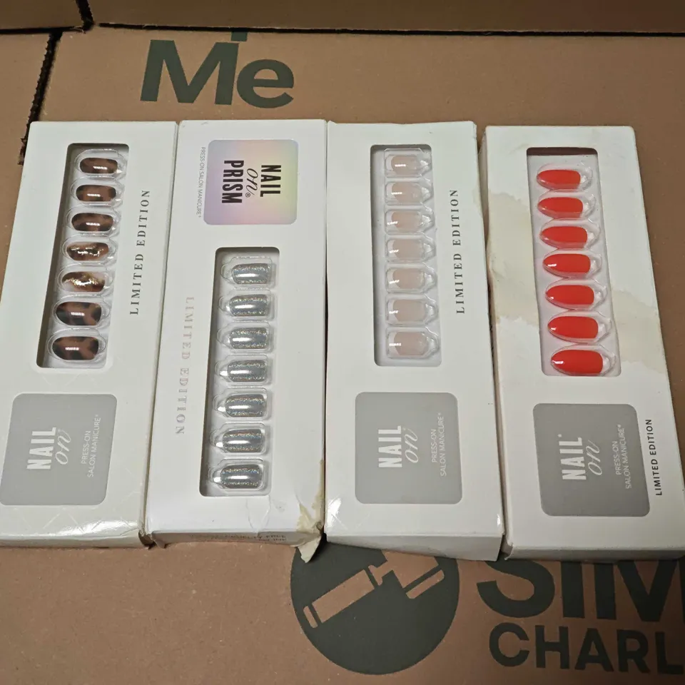 LOT OF 4 NAIL ON PRESS ON NAIL SETS