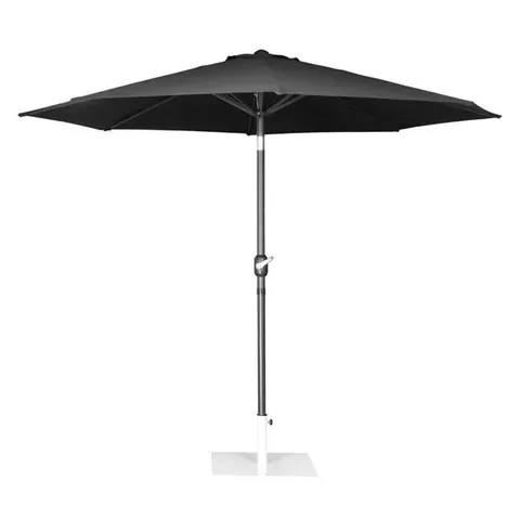 BOXED BOLERO SEVILLE ROUND PARASOL 3M DIAMETER BLACK