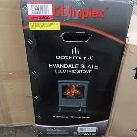 BOXED DIMPLEX EVANDALE OPTIMYST FREESTANDING ELECTRIC STOVE (1 BOX)