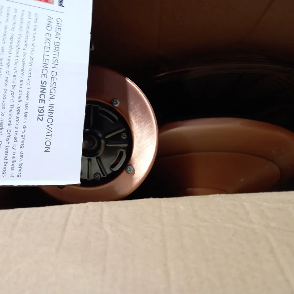 COPPER PEDESTAL FAN