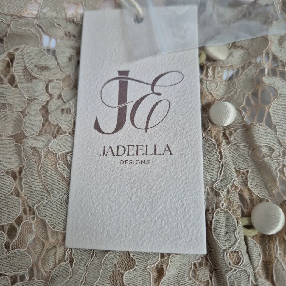 JADEELLA DESIGNS LACE TOP – BEIGE, WOMEN'S 