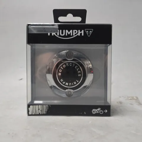 BOXED TRIUMPH ALT BADGE CHROME