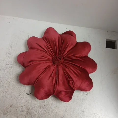 UNBRANDED RED FLOWER-SHAPED CUSHION