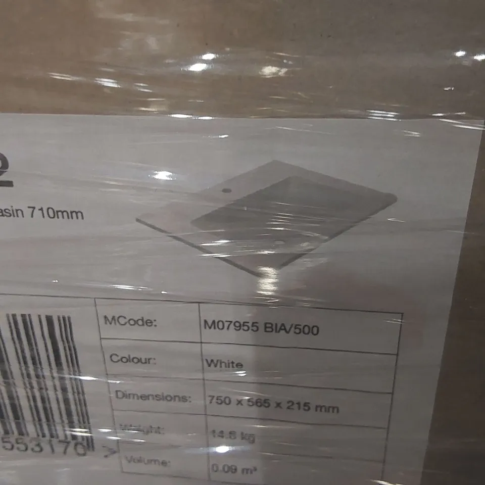 PALLET CONTAINING APPROXIMATELY 9x CALYPSO BASINS 1x VELDEAU CAST BASIN, 1x CALYPSO 2 DRAWER CARCASS