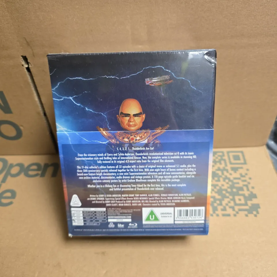 THUNDERBIRDS 60TH ANNIVERSARY COLLECTOR'S EDITION – 11-DISC DVD SET, EPISODE GUIDE BOOKLET PLUS 6 POSTERS