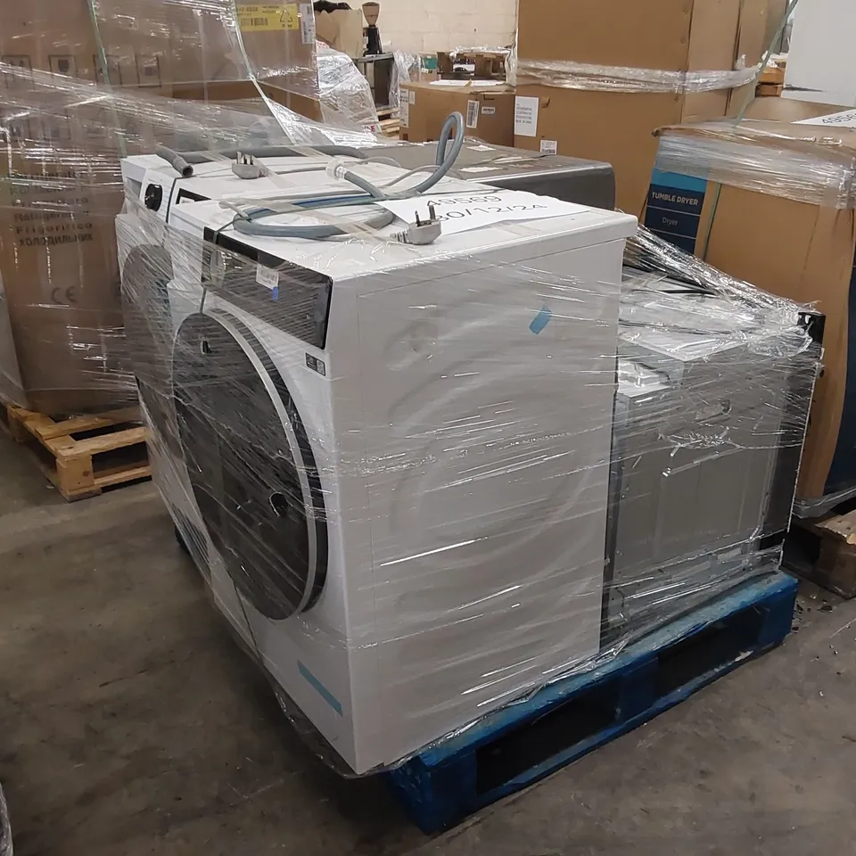 PALLET OF APPROXIMATELY 4 UNPROCESSED RAW RETURN WHITE GOODS TO INCLUDE;