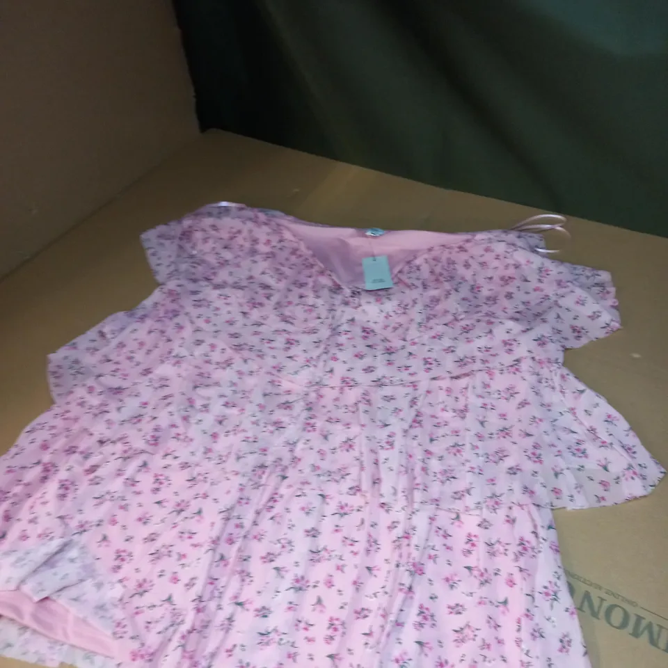 WOMENS RETRO ROMANCE FLORAL SHIRT SIZE 12