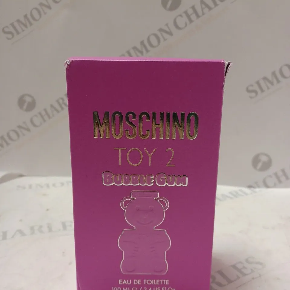 BOXED MOSCHINO TOY 2 BUBBLE GUM EAU DE TOILETTE 100ML 