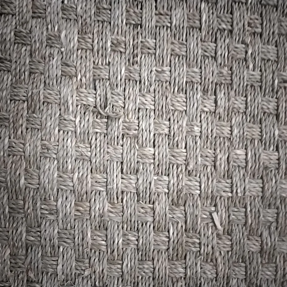 DELAPENA SOLID COLOUR BAMBOO SLAT / SEAGRASS HAND WOVEN AREA RUG APPROXIMATELY 245X152CM 