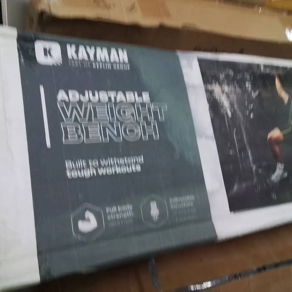 BOXED KAYMAN ADJUSTABLE WEIGHT BENCH